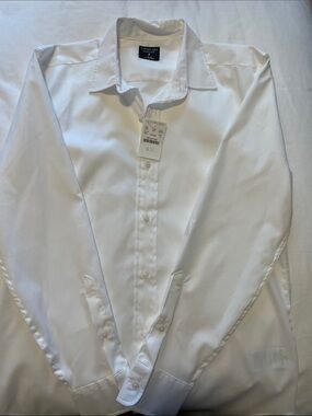 Crewcuts White Boys' Dress Shirt - Long Sleeve Button Front